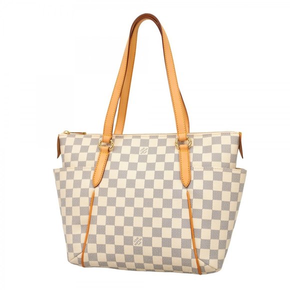 LOUIS VUITTON White Damier Tote Bag - Picture 1 of 10